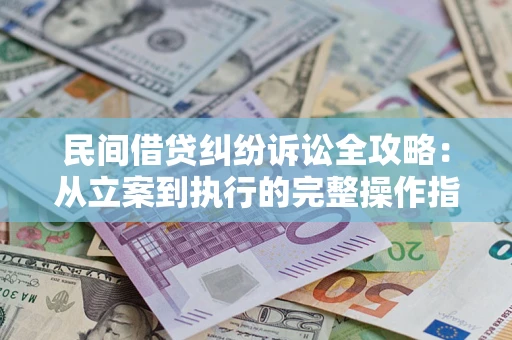 武汉民间借贷纠纷诉讼全攻略：从立案到执行的完整操作指南