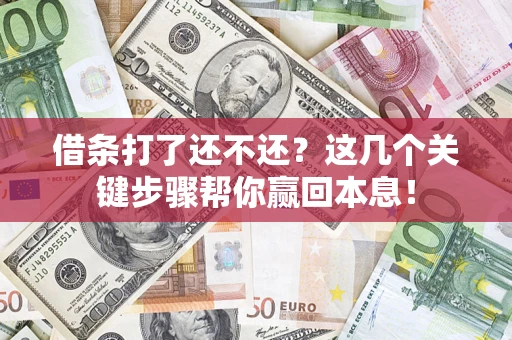 武汉借条打了还不还？这几个关键步骤帮你赢回本息！