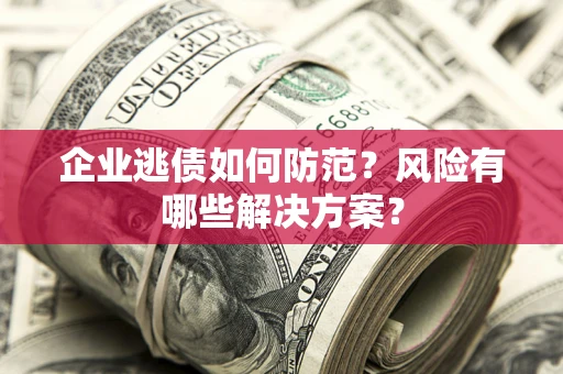 武汉企业逃债如何防范？风险有哪些解决方案？
