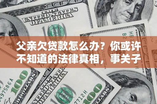 武汉父亲欠贷款怎么办？你或许不知道的法律真相，事关子女未来