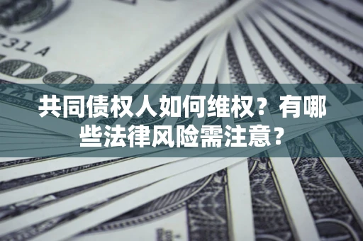 武汉共同债权人如何维权？有哪些法律风险需注意？
