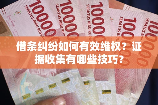 武汉借条纠纷如何有效维权？证据收集有哪些技巧？