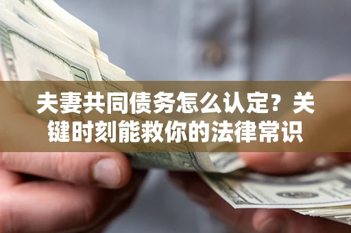 武汉夫妻共同债务怎么认定？关键时刻能救你的法律常识